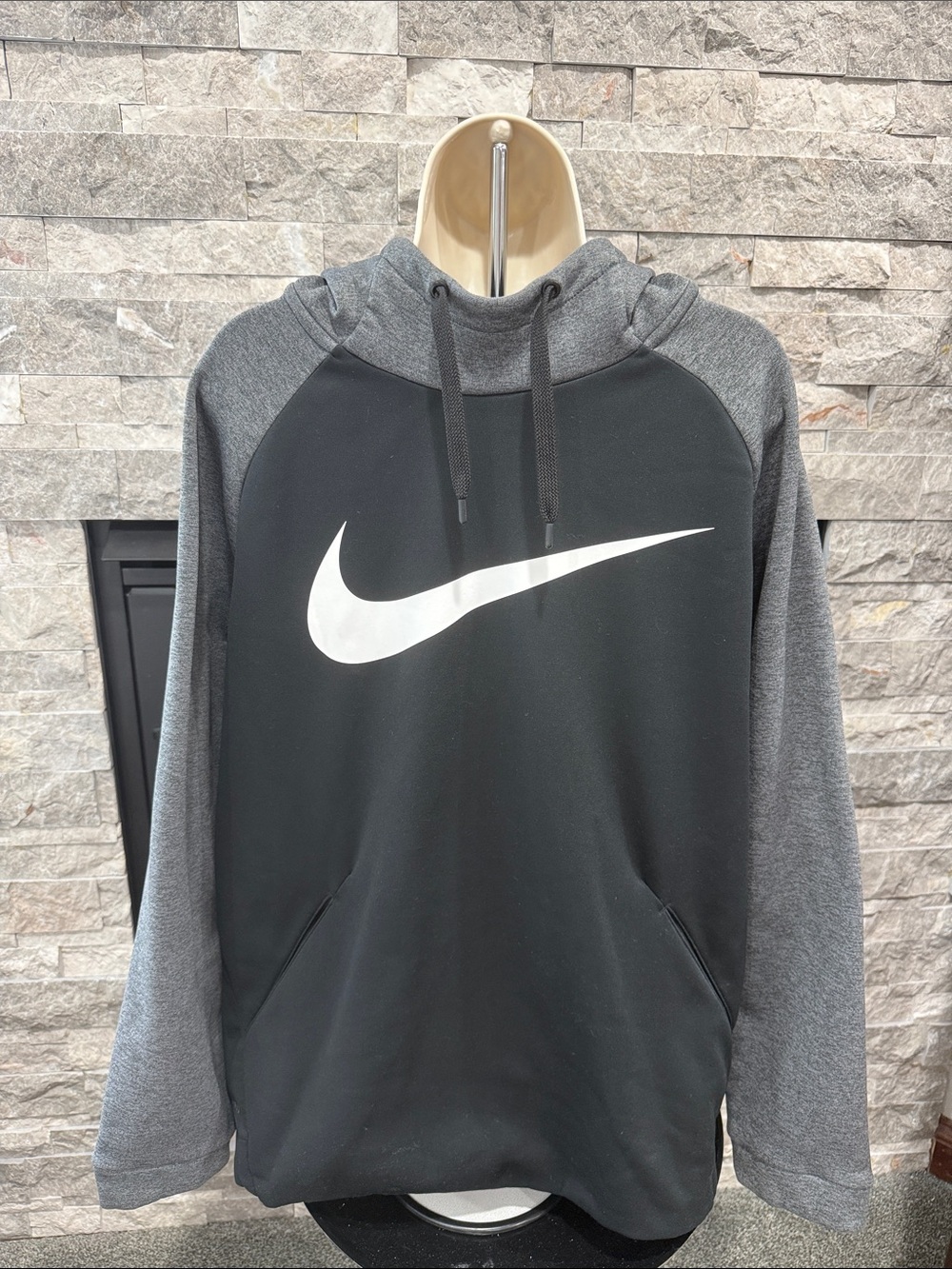 Nike Men’s Dri Fit Black & Gray Hoodie